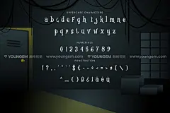 万圣节海报封面电影范文手写英文字体下载素材