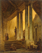 Hubert Robert - Staircase with Columns