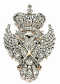Russian eagle brooch, worn by Catherine II on  Alexander Roslin portrait@北坤人素材
