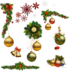 Christmas 元素PNG_免扣png_节日元素_模库(51Mockup)