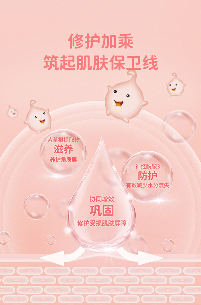 润本小桃喜透润保湿体验装婴儿宝宝霜润肤乳...