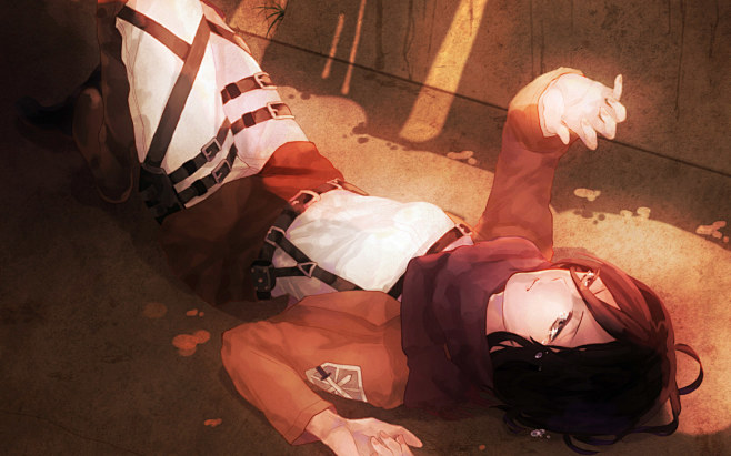 #进击的巨人##三笠·阿克曼#桌面壁纸,...