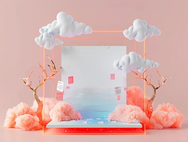 MJ新中式美陈，桌面展台 - 小红书