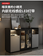 极简北欧餐边柜现代酒柜简约餐厅家具LED灯置物柜意式碗柜玄关柜-tmall.com天猫