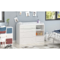 Timechee  47.2"W 5 Drawers Wooden Changing Table Dresser