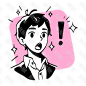人物工作生活日漫画插画素材插画插图标 icon 涂鸦 黑白简笔画 插画 漫画 卡通39