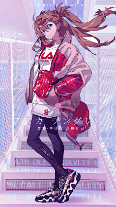 创真丶采集到二次元4radio eva store 涩谷店一周年纪念绘(米山舞)