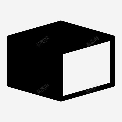 立方体盒子纸箱包装图标高清素材 免费下载...