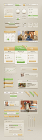 #iconfans精品资源分享# 【Vanilla Cream UI Kit - PSD】香草奶油风！超过30个元素的用户界面包 作者：Bestpsdfreebies猛戳下载→http://t.cn/zRteI1Z