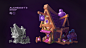 3D blender 2D casual art Game Art concept Digital Art  house Alchemist concept art