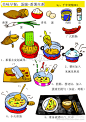 蛋脯，番薯丝粥