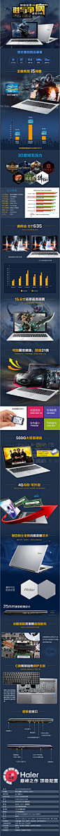 Haier/海尔 S 510手提I5超薄游戏上网笔记本电脑15寸超级分期付款-tmall.com天猫