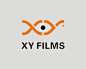 XY FILMS眼睛英文图形标志设计logo设计