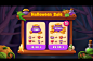 casual coins game gold Halloween offer sale UI ux Window