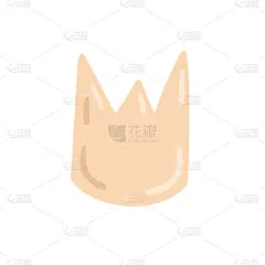 可爱的手绘卡通皇冠。