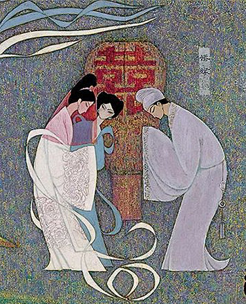 《白蛇传》壁画
作者：权正环、李化吉 (...