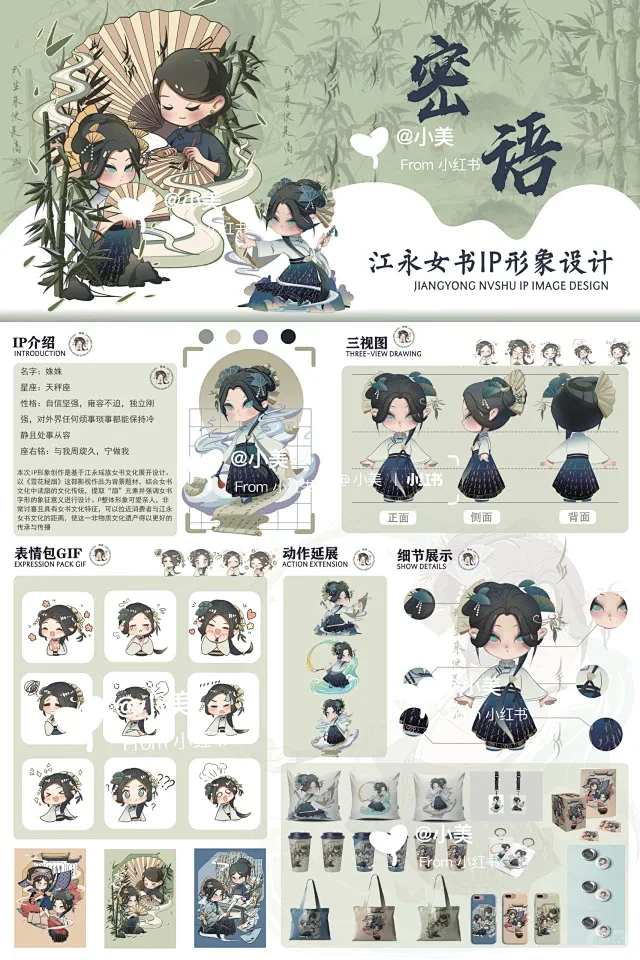 Ip形象展板 - 小红书-花瓣网