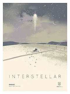 九张《星际穿越》的创意海报。 ​​​​