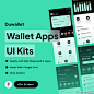 40屏电子钱包应用UI设计套件 Duwallet – Wallet Apps UI Kits .figma