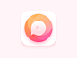 Icon Design icon chat gradient eye fruit app community flat red branding email logo geometric social message ios11 theme ui colour