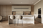 BEIGE : 3d visualization of the beautiful apartment designed by Studio e.