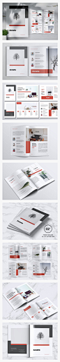 创意代理公司产品手册/企业画册简介品牌设计模板 INDD格式素材