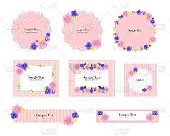 水彩花架设计集(矢量)