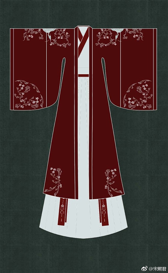 汉服 服饰服装 设计古装古风中国风汉元素 (232图)_@米蕾妮娅收集_花瓣女装 搭配220