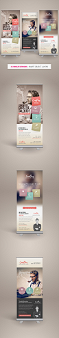 Creative Design Agency Roll-up Banners on Behance@北坤人素材