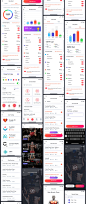 体能健康数据统计&健身培训iOS Apps UI套件 Fitness Love 2.0插图(10)