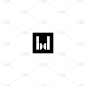 Elegant letters BD Monogram logo design vector