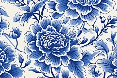 青花瓷底图插画绘画