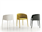 fully upholstered achille armchair, jean marie massaud for mdf italia