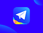 Telegram transmit airplane wantline send messaging message telegram icon