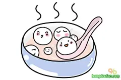 放花灯吃元宵收红包过大年！新年好卡通儿童简笔画-红豆饭小学生简笔画大全