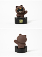 LINE FRIENDS 布朗熊16gU盘 动漫周边萌趣商务学生创意个性U盘-tmall.com天猫