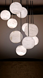 lustre en albâtre  Harmony10   alabaster chandelier