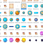 3D2手游 UI场景 icon图标 素材 游戏资源包 模型 Q版素材Q版ui图标icon原画p_004q版三消