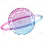 C4D-3D立体酸性风元素-星球