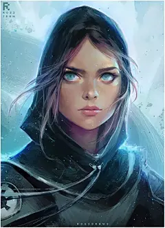 【插画师作品】第85期：美国92后插画师 Ross Tran 的女性插画作品 （竟然有古风）