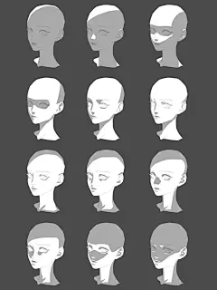 【绘画教程】9种头像打光二分画法 - 小红书图片_光影图片素材-花瓣网