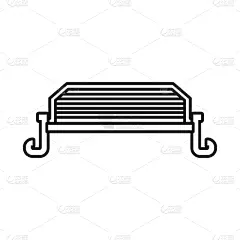 bench and furniture icon