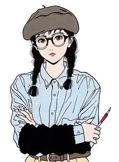 漂亮 妹子 美女 画家 干净 毛笔 帽子壁纸 背景@北坤人素材