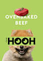 设计师 kahyun kim，为宠物食品品牌 PET HOOH 设计了一套富有趣味性的品牌设计，她将品牌名称中的OO字母变成一双四处张望的眼睛