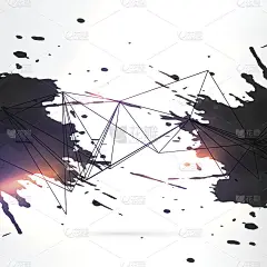 抽象的黑色油墨背景