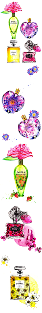 Perfume Obsession-Illustration by Sunny Gu #fashion #illustration #fashionillustration #perfume