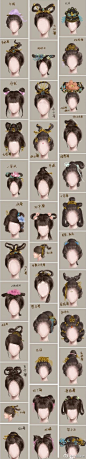 中国古风女子发型