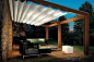 Outdoor Patio Pergola Design Ideas : Modern Home Pergola Design – Better Home and Garden @Sean Glass Glass Glass Glass Matuschak...what if we could do this on our deck?: