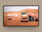 Africa search obys africa travel photography helvetica ui ux interface