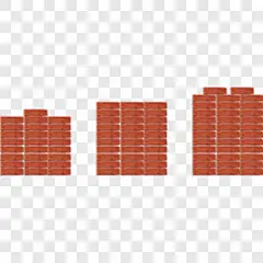 矢量手绘红砖PPT元素PNG图片➤来自 PNG搜索网 pngss.com 免费免扣png素材下载！